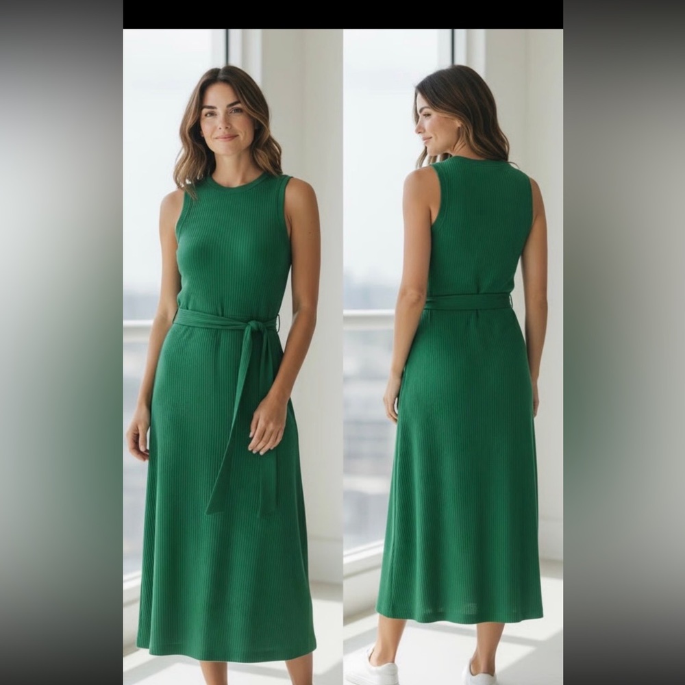 Who What Wear belted midi dress - Small